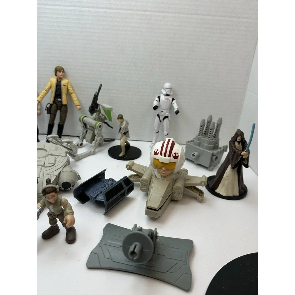 Star Wars Action Figure & Accessory Lot Han Solo Luke Skywalker Stormtrooper Mix